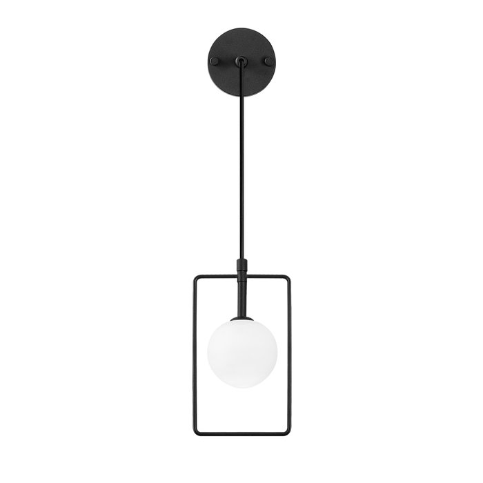 Opviq Geometri - 11110 Lámpara de pared de metal y cristal en blanco y negro